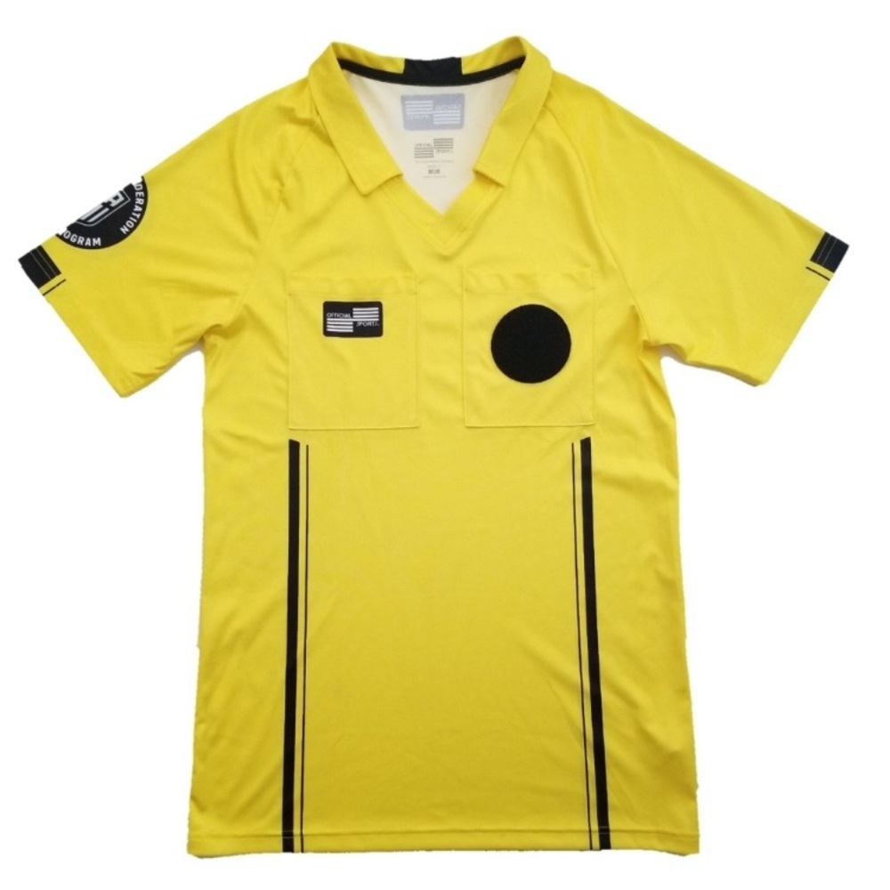 Official sports US soccer Federation referee shirt. Size XXL.  Neon yellow.